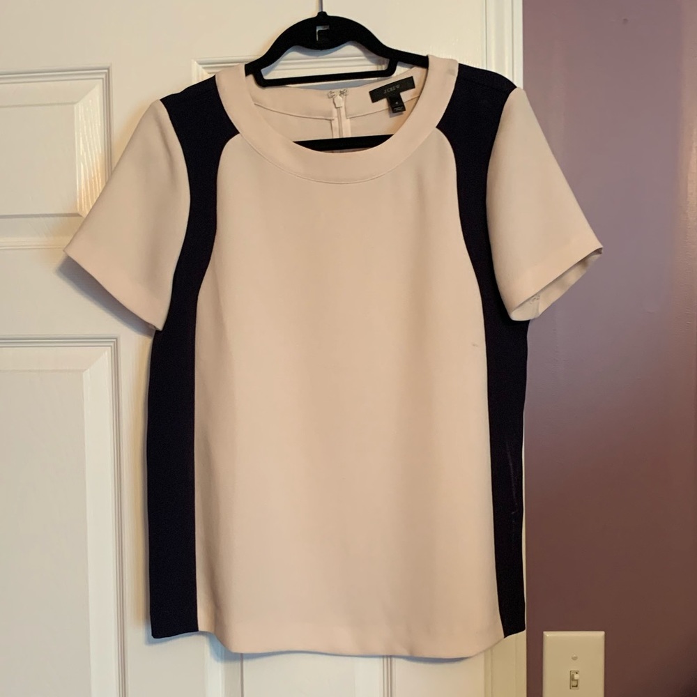 J.Crew Short-sleeved Crepe Top